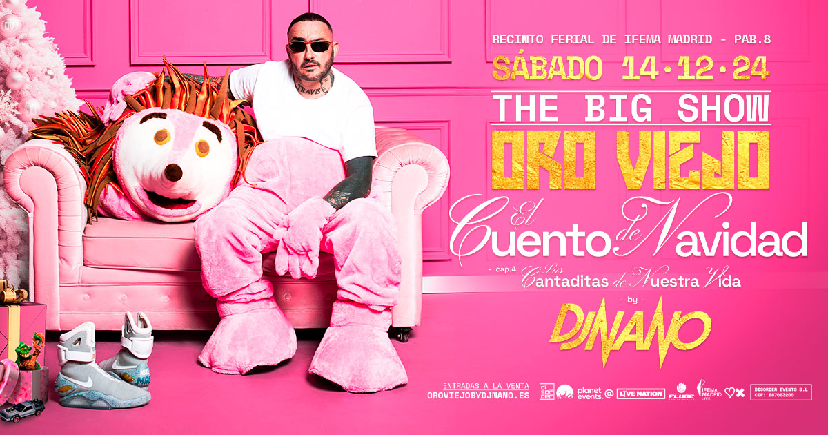 Oro Viejo by Dj Nano regresa a Madrid el 14/12 con "Las cantaditas de nuestra vida"